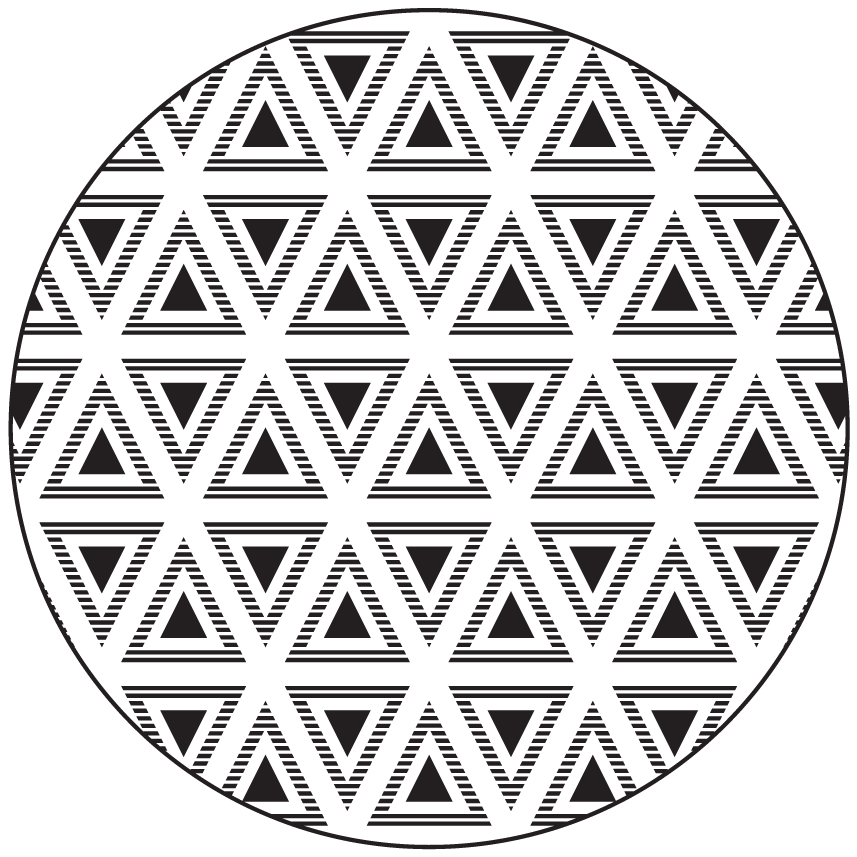 Covor de vinil geometric compoziție geometrică triunghiulară - TenStickers