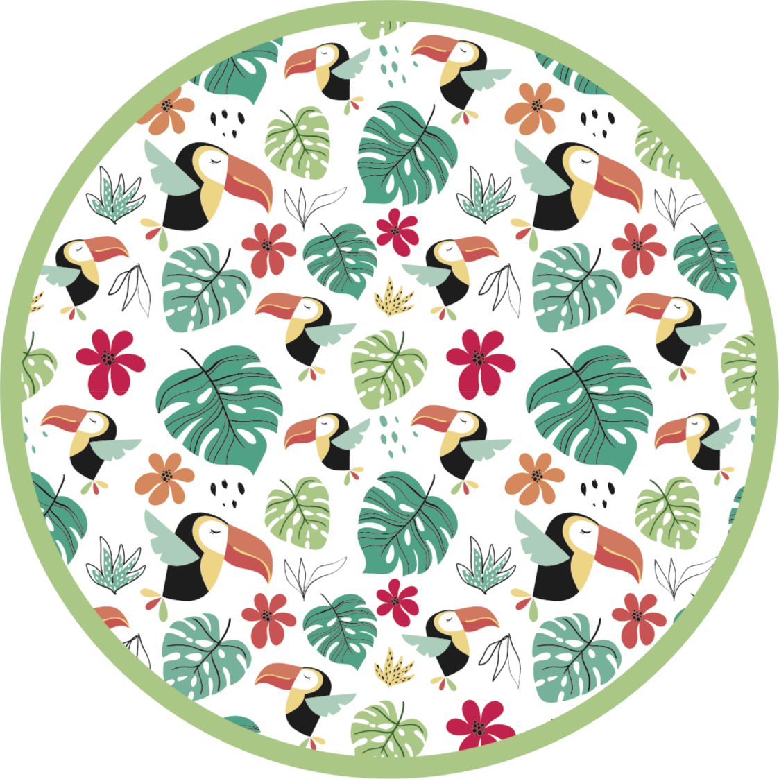 Covor vinil animal motiv tucan tropical - TenStickers