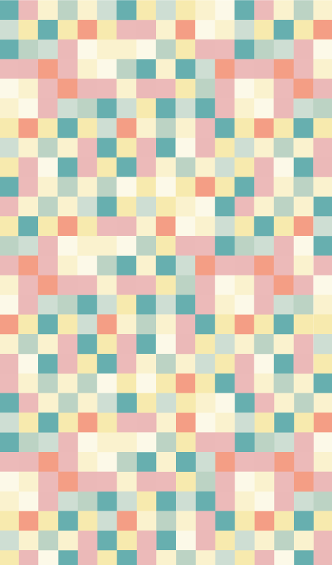 Covor vinil vărgat grilă multicoloră - TenStickers