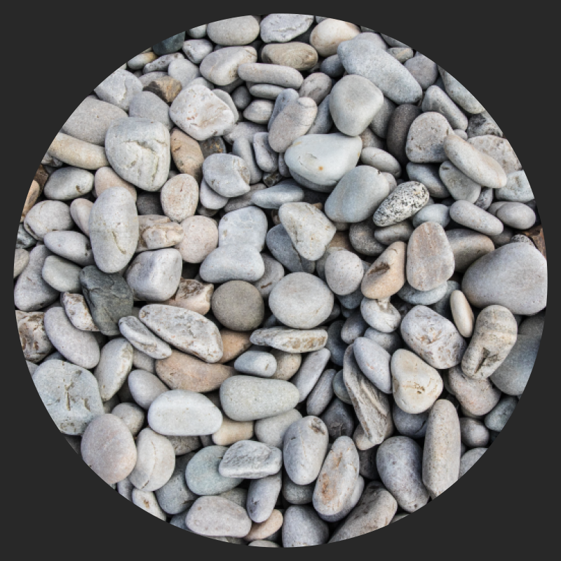 Podele de baie din pietre mici - TenStickers