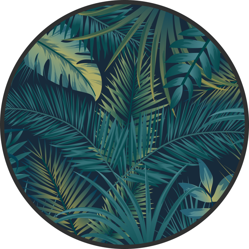 Covor vinil flori și plante ansamblu de frunziș tropical - TenStickers