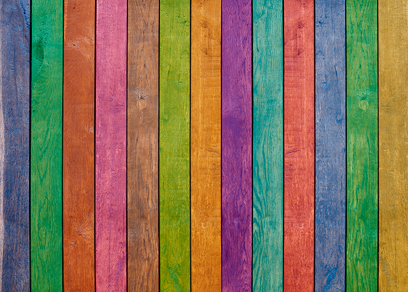 Parchet din lemn cu model multicolor - TenStickers