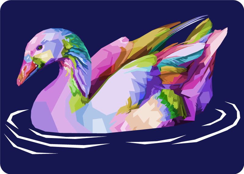 Covor de vinil pop art bird animal - TenStickers