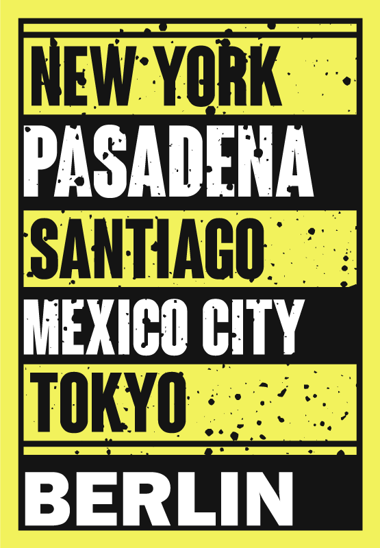 Covoare de vinil cu fraze suprapunere text orașe - TenStickers