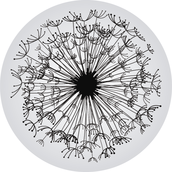 Covor rotund din vinil cu frunze covor floral - TenStickers