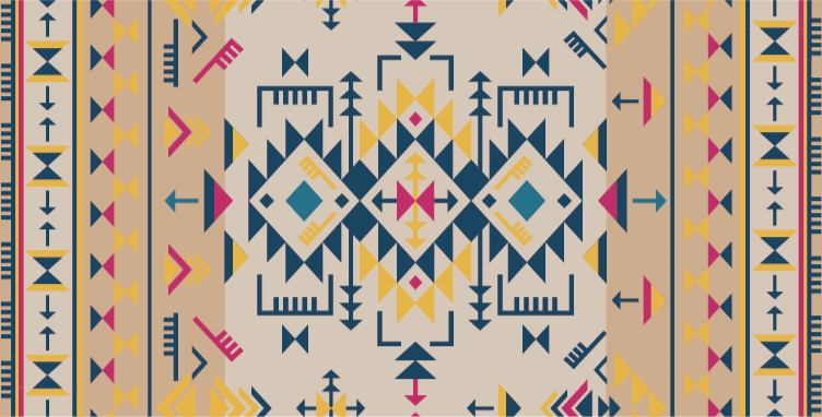 Covor de vinil colorat etnic - TenStickers