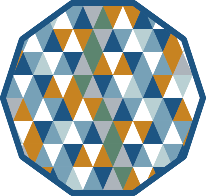 Covor pvc triunghiuri multicolore covoare vinilice - TenStickers