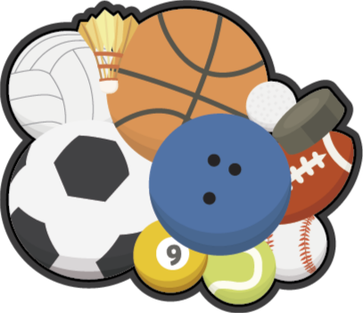 Covoare sportive din vinil cu bile sportive - TenStickers