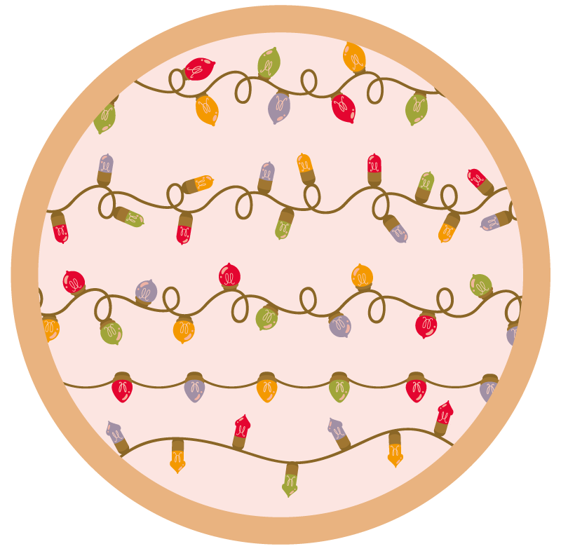 Lumini de craciun covor de brad - TenStickers