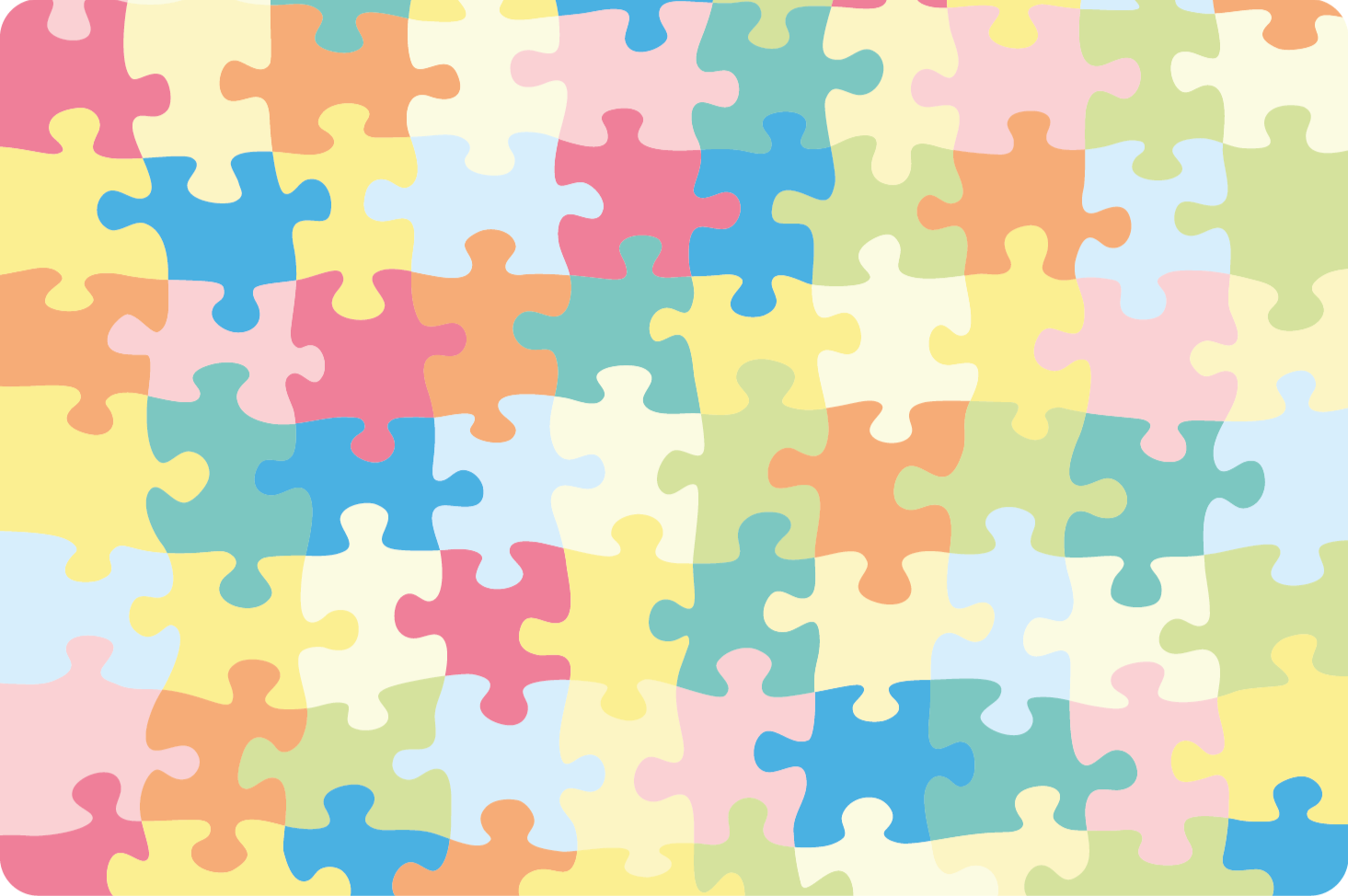 Covoare colorate din piese de puzzle pentru copii - TenStickers