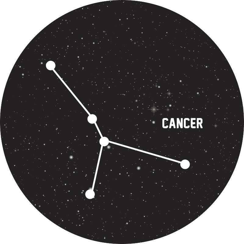 Covor de vinil stele constelație cerească - TenStickers