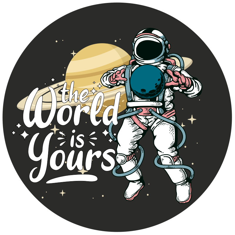 Covor de vinil Adolescenți explorare astronautică - TenStickers