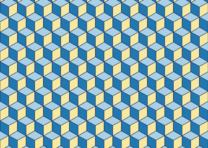 Covor de vinil bucatarie covoare geometrice cu efect 3d - TenStickers