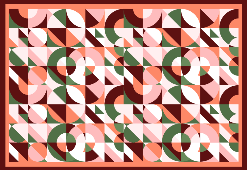 Covoare geometrice cu imprimeu colorat geometric - TenStickers