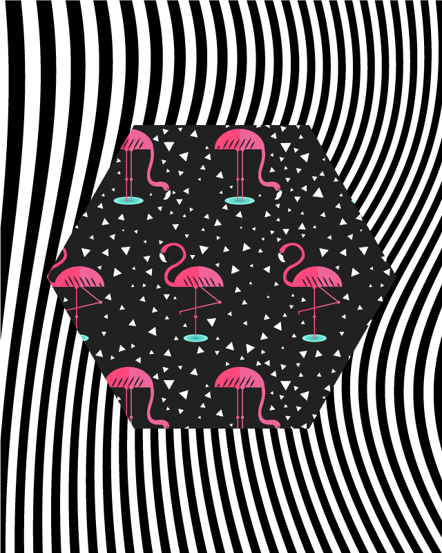 Covor de animale pentru flamingo și zebre - TenStickers