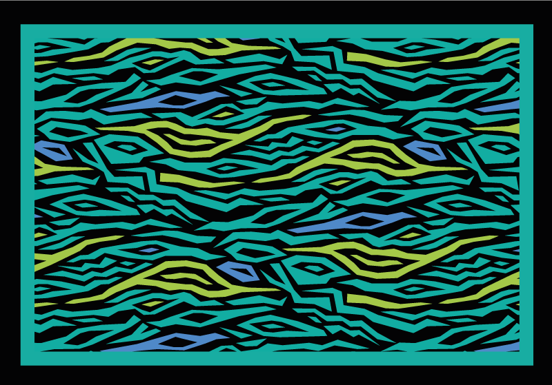 Covor vinil print animalier safari abstract - TenStickers