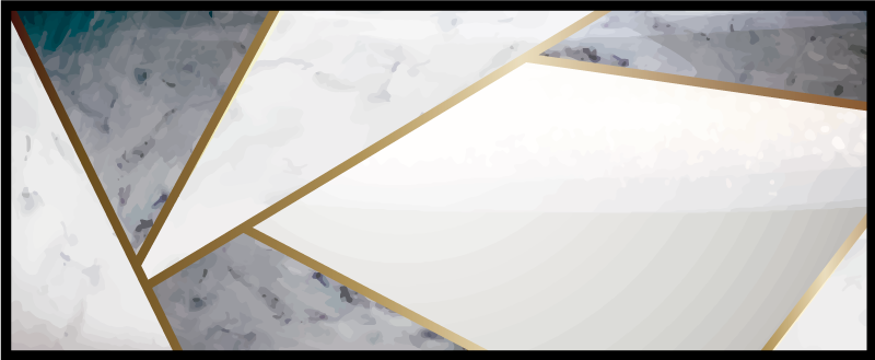 Covor de vinil texturat accente geometrice de marmură - TenStickers