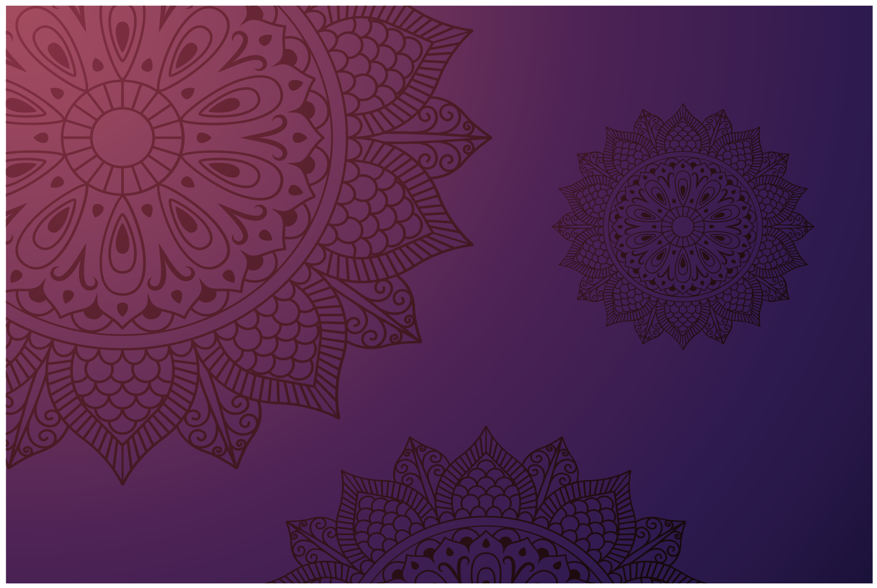 Covor vinil mandala covor cu model mandala - TenStickers