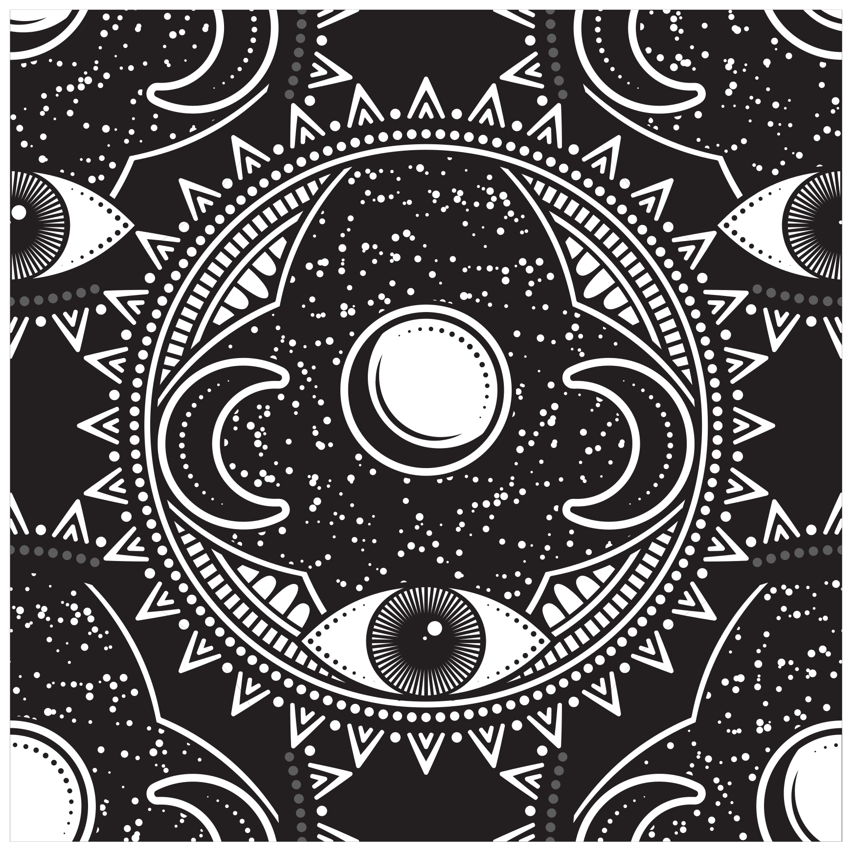 Covor de vinil tematic zodiacal mandala - TenStickers