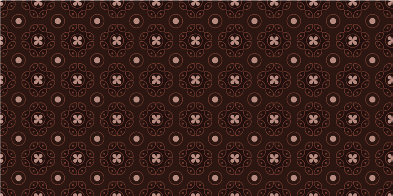 Covor de mandala cu model mandala maro - TenStickers