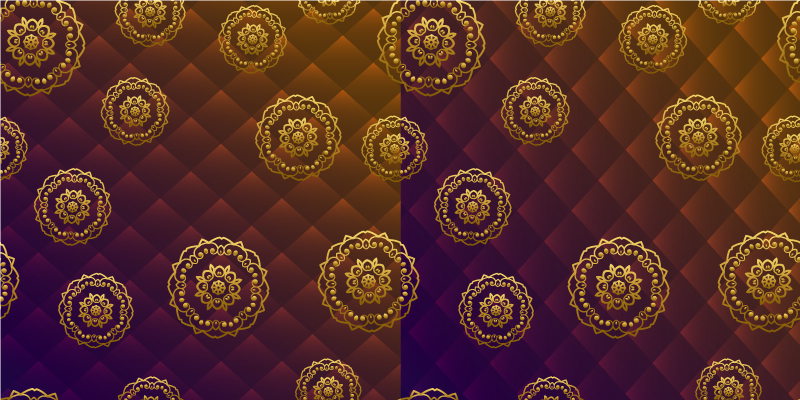 Covor vinil mandala suprapunere cu motiv mandala - TenStickers