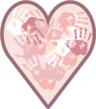 Covor de vinil cu nome inimă personalizată - TenStickers