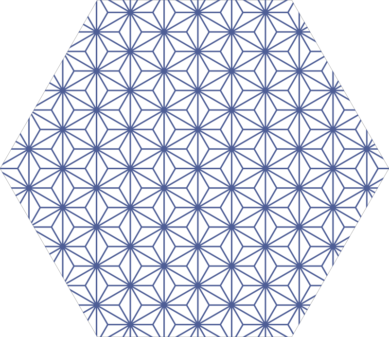 Gresie mozaic stele albastre - TenStickers