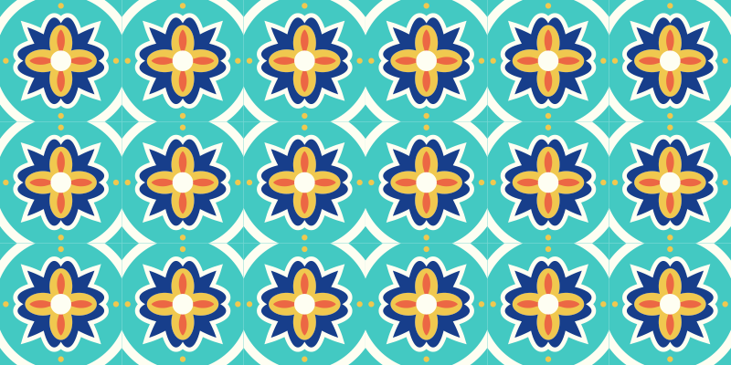 Pardoseală din mozaic texturat - TenStickers