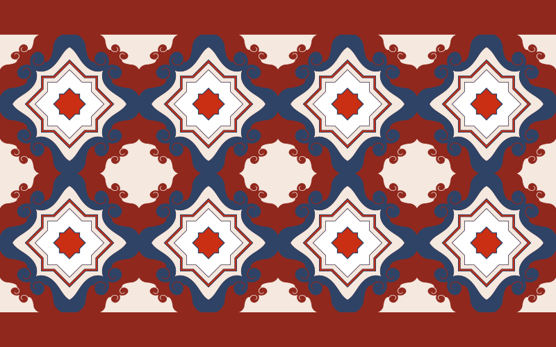 Covor vinil efect de țiglă simetrie mozaic complicată - TenStickers