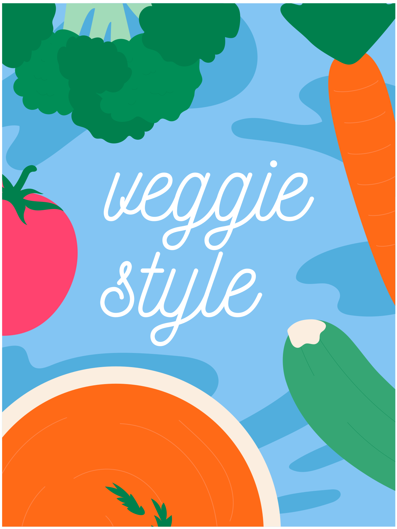 Covoare de vinil cu fraze decor în stil vegetarian - TenStickers