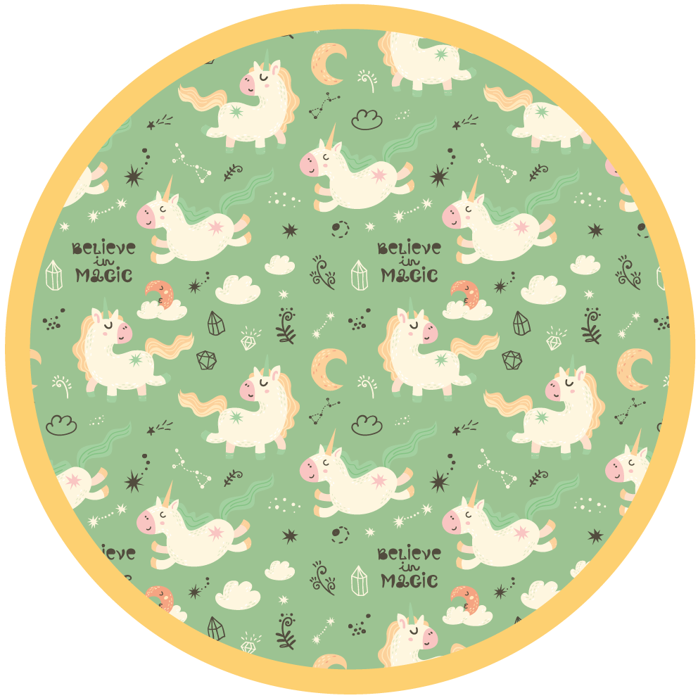 Covor de vinil pentru copii unicorni magici - TenStickers