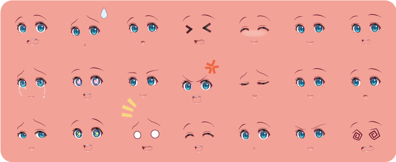 Anime se confruntă cu covor de vinil pentru adolescenți - TenStickers