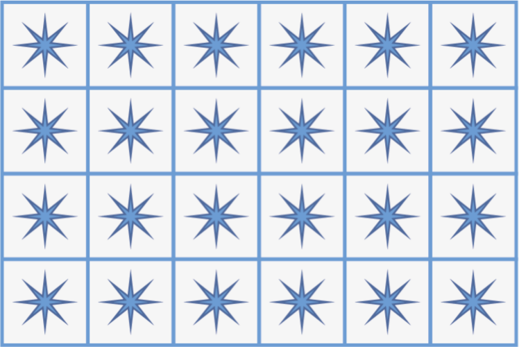 Covor de vinil din dale albastre - TenStickers