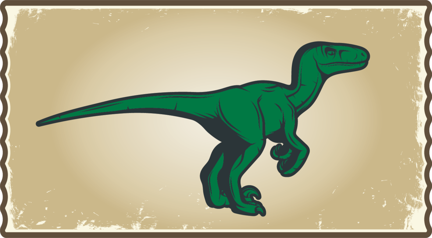 Alții covor de vinil personaj dinozaur t-rex - TenStickers