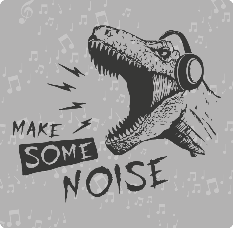 Alții covor de vinil sunet dinamic de dinozaur - TenStickers