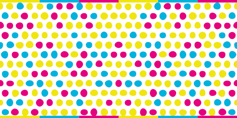 Covoare geometrice din vinil cu puncte colorate - TenStickers