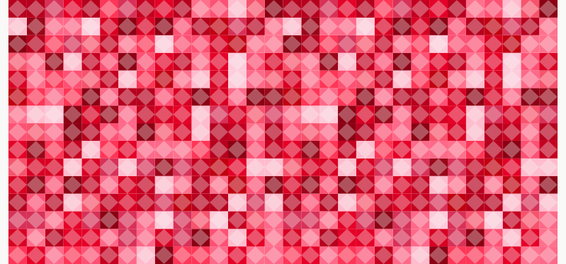 Covor de vinil geometric model geometric roșu - TenStickers