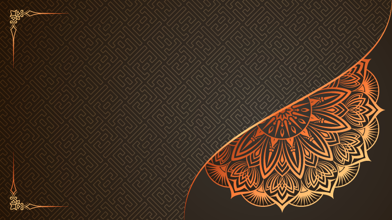 Covor vinil mandala design de colț mandala - TenStickers