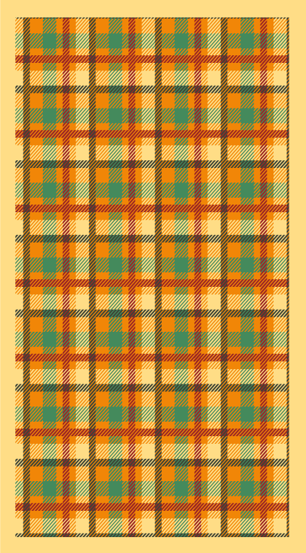Covor vinil vărgat model în carouri tartan - TenStickers