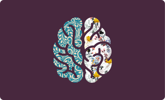 Covor vinil flori și plante yin yang botanic - TenStickers