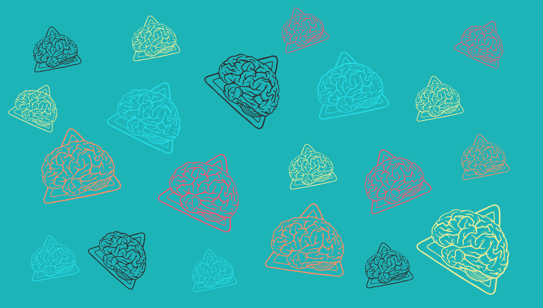 Alții covor de vinil modele abstracte ale creierului - TenStickers