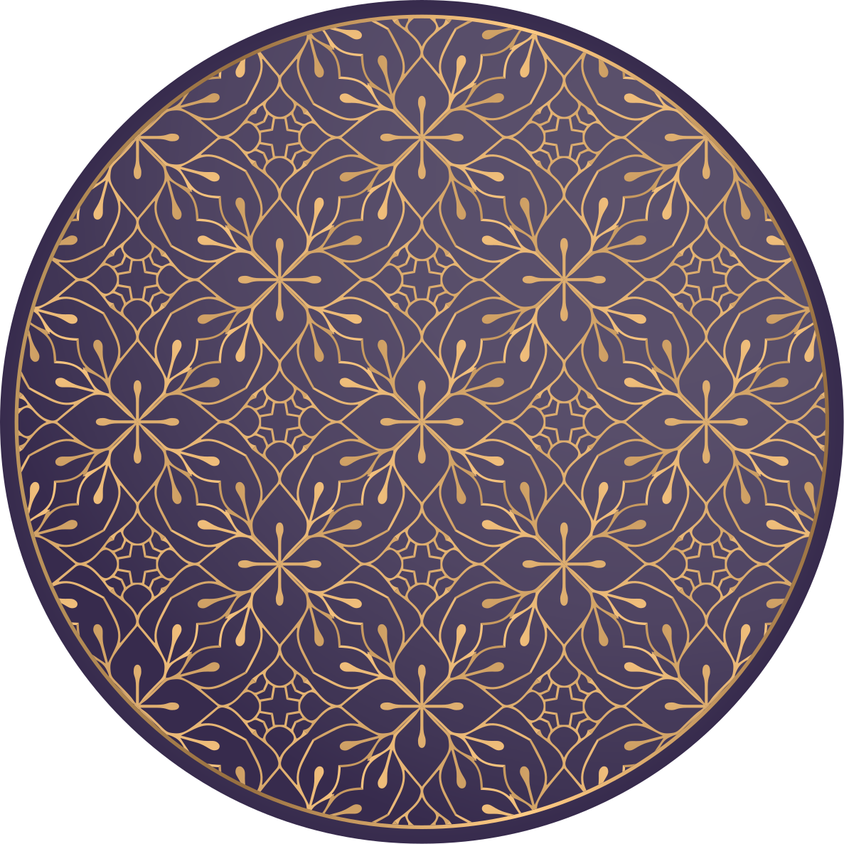Covor mandala elegant vintage mandala din vinil - TenStickers
