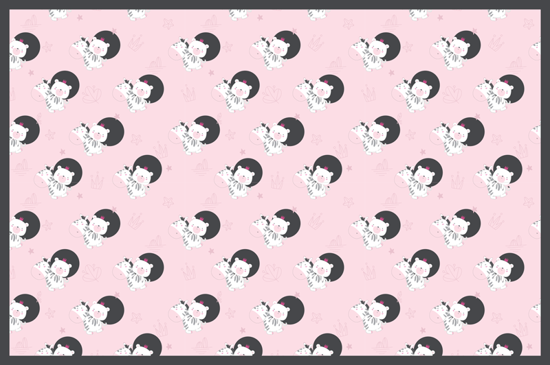 Covor de vinil pentru copii grafică de balerină jucăușă - TenStickers