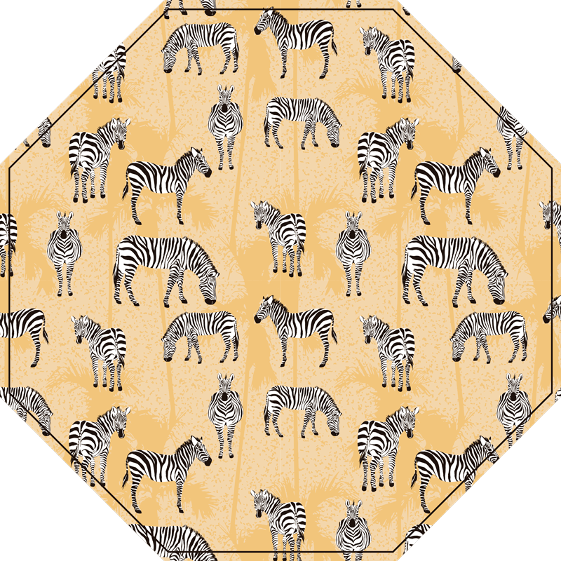 Covor vinil print animalier model zebra safari - TenStickers