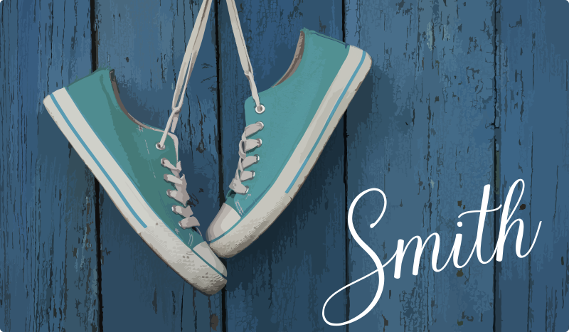 Covor de vinil texturat personalizare adidași - TenStickers