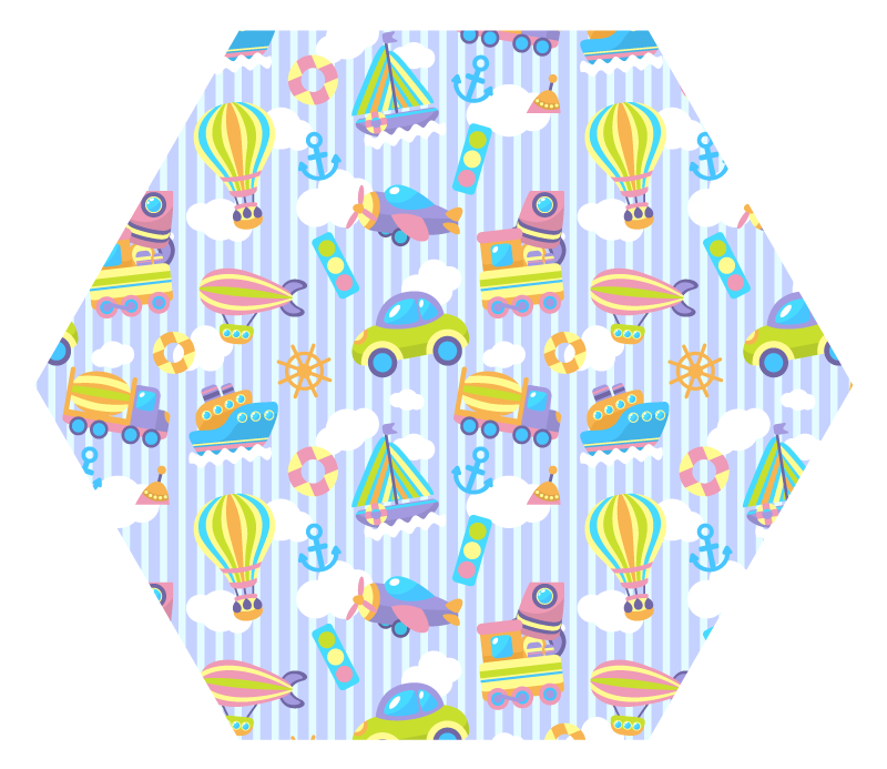 Covor de vinil pentru copii imagini din copilărie - TenStickers