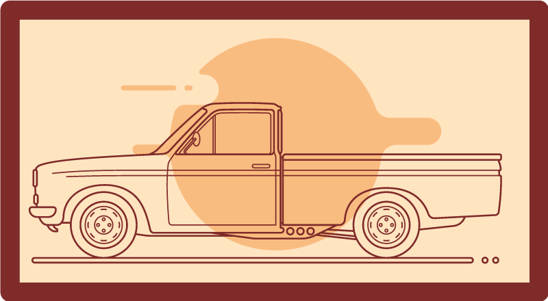 Covor de vinil pentru copii ilustrație de vehicul de jucărie - TenStickers