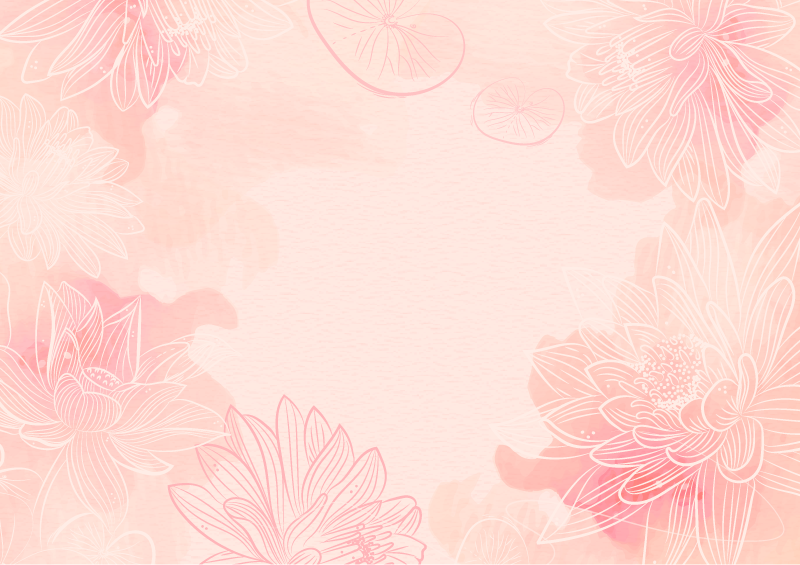 Covor vinil flori și plante liniște florală - TenStickers