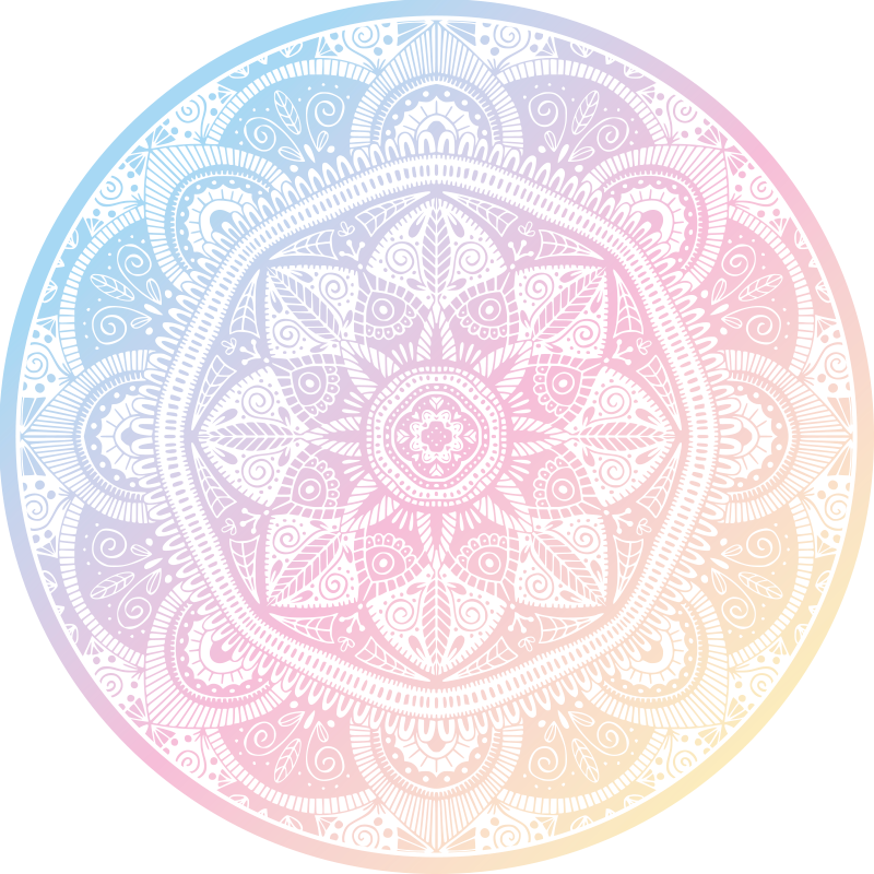 Covor vinil mandala mandala gradient - TenStickers