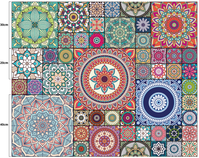 Covoare mandala covor vinil mandala - TenStickers